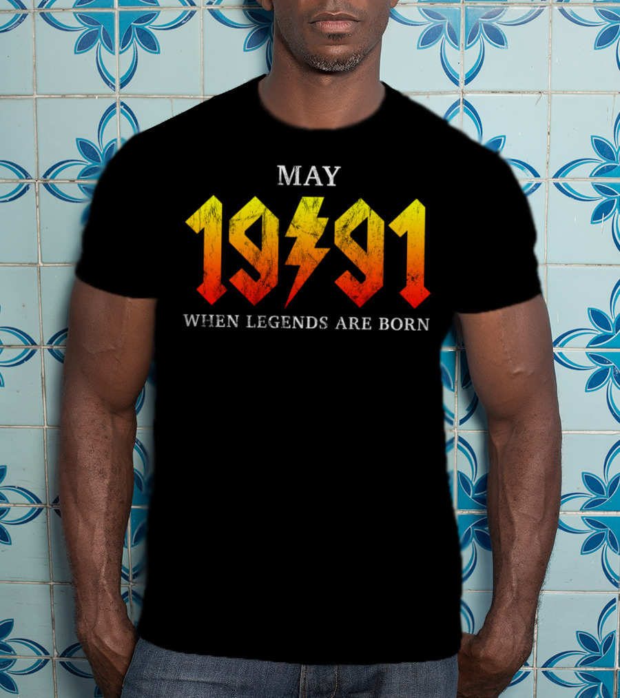 MAY 1991 WHEN LEGENDS ARE BORN Classic Rock Legend T-Shirt
