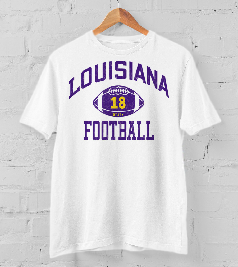 Louisiana State 18 Football Classic Number T-Shirt