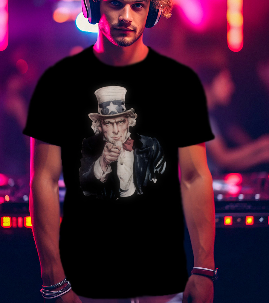 Classic Uncle Sam Pointing American Patriotism T-Shirt