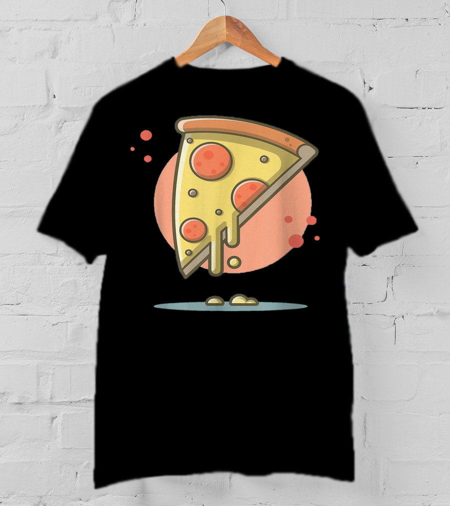 Classic Vintage Pizza Lover Funny Slice T-Shirt