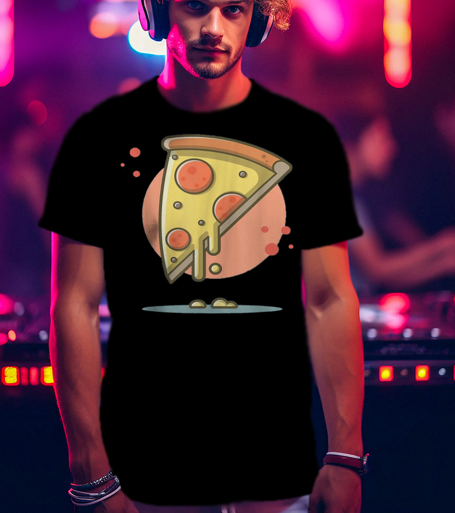 Classic Vintage Pizza Lover Funny Slice T-Shirt