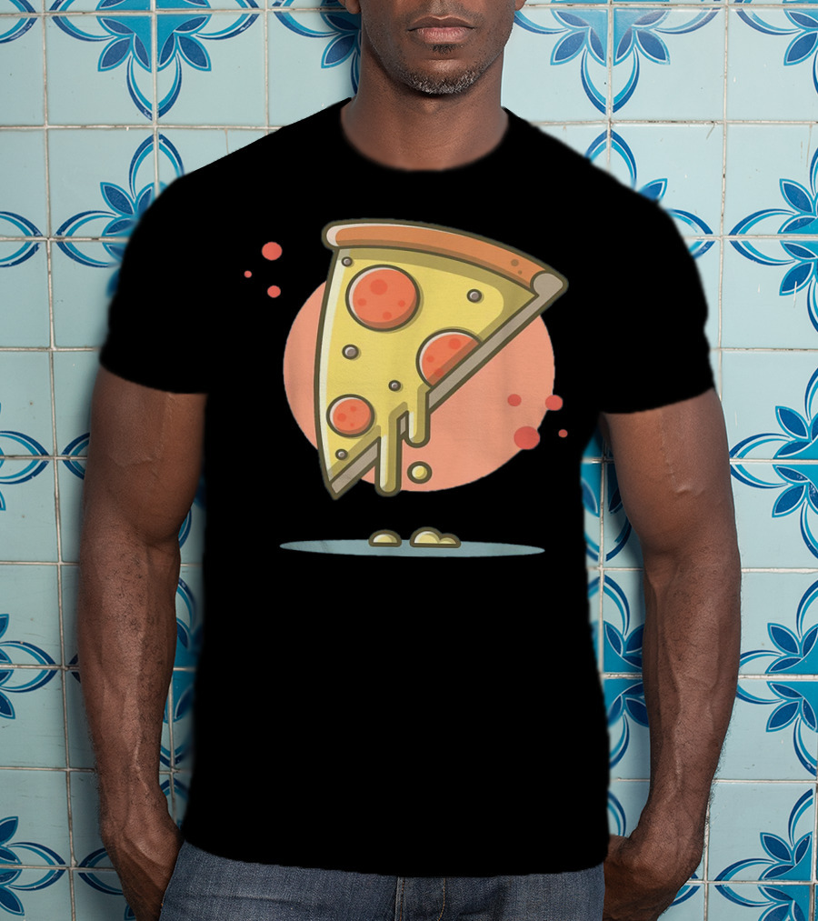 Classic Vintage Pizza Lover Funny Slice T-Shirt