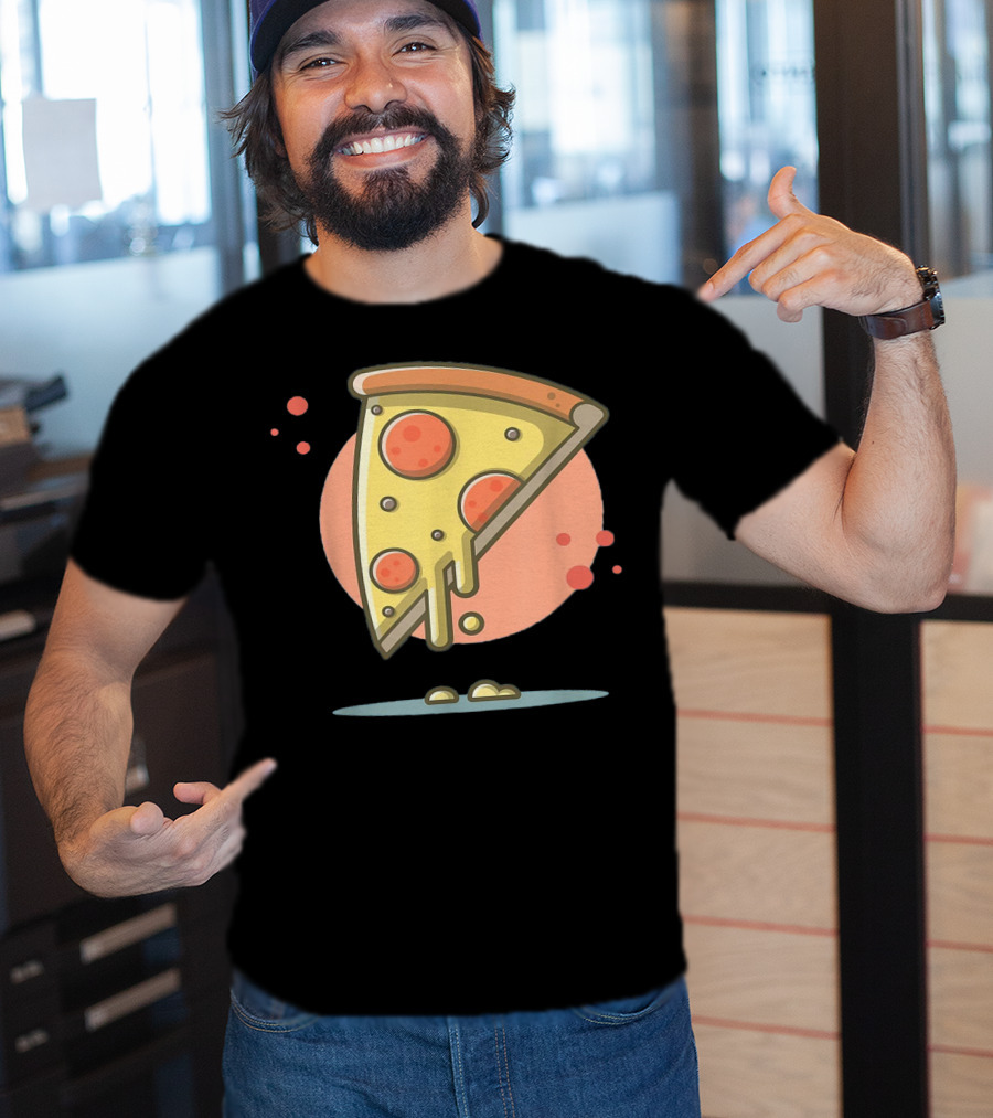 Classic Vintage Pizza Lover Funny Slice T-Shirt