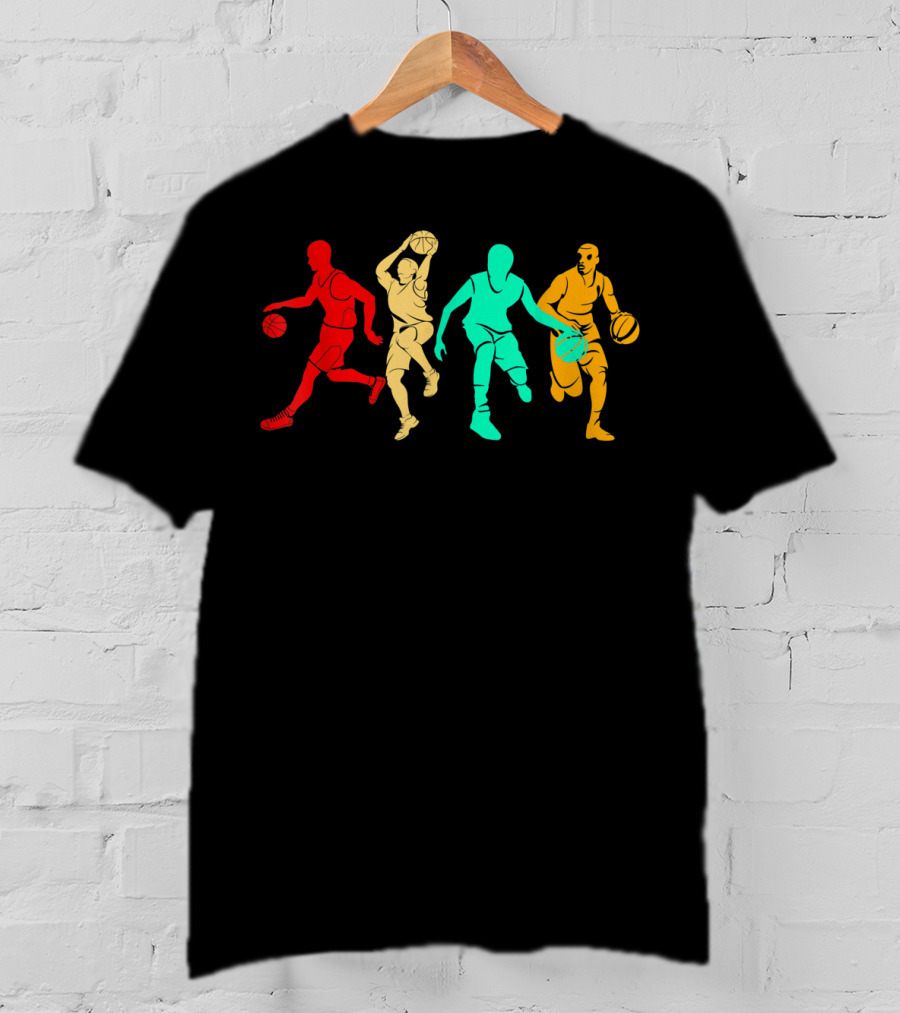 Classic Vintage Style Basketball Player T-Shirt