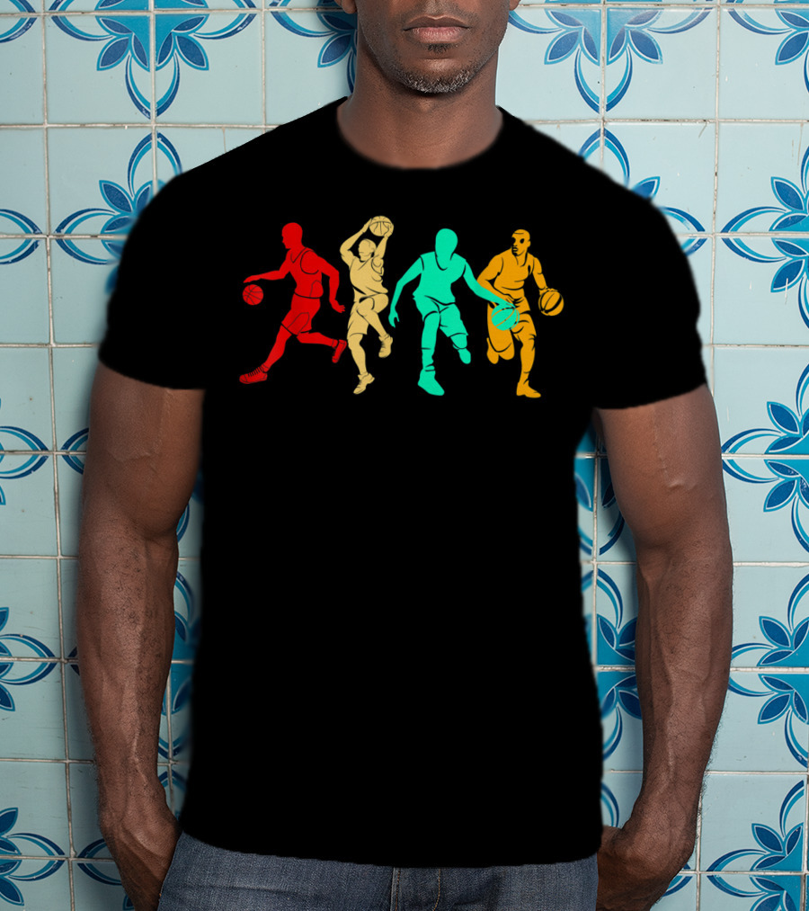 Classic Vintage Style Basketball Player T-Shirt