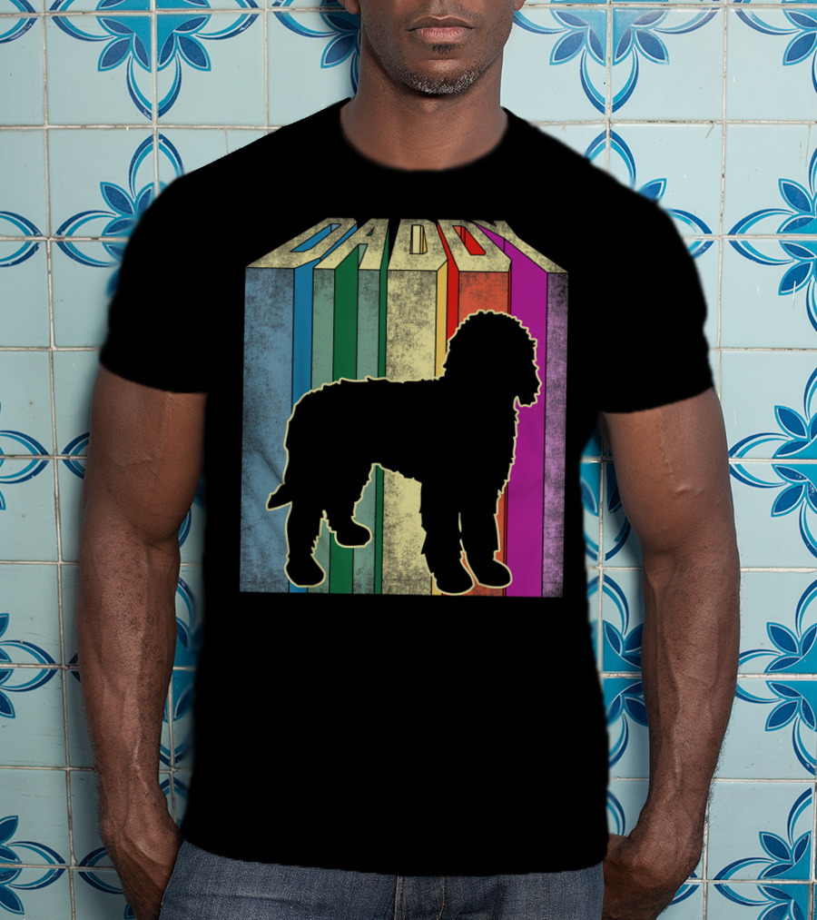 Daddy Multicolor Silhouette Doodle T-Shirt
