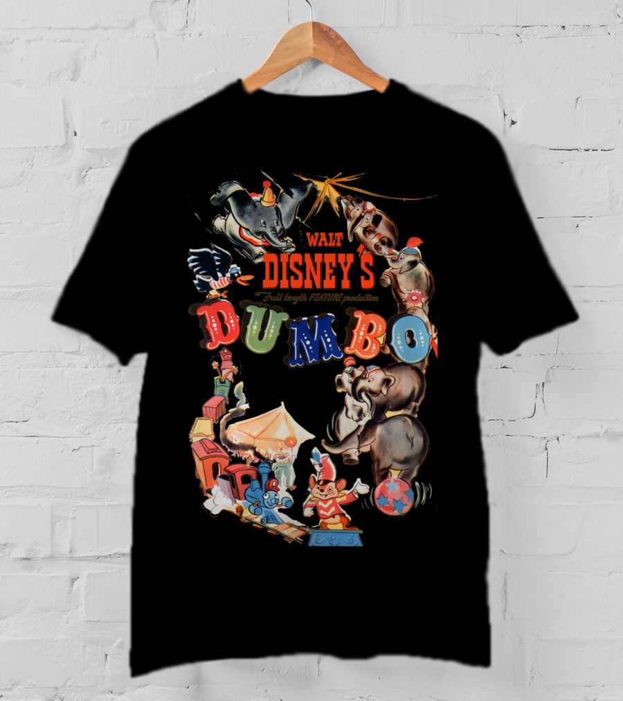 Walt Disney's Dumbo Full Length Feature Production Classic Characters T-Shirt