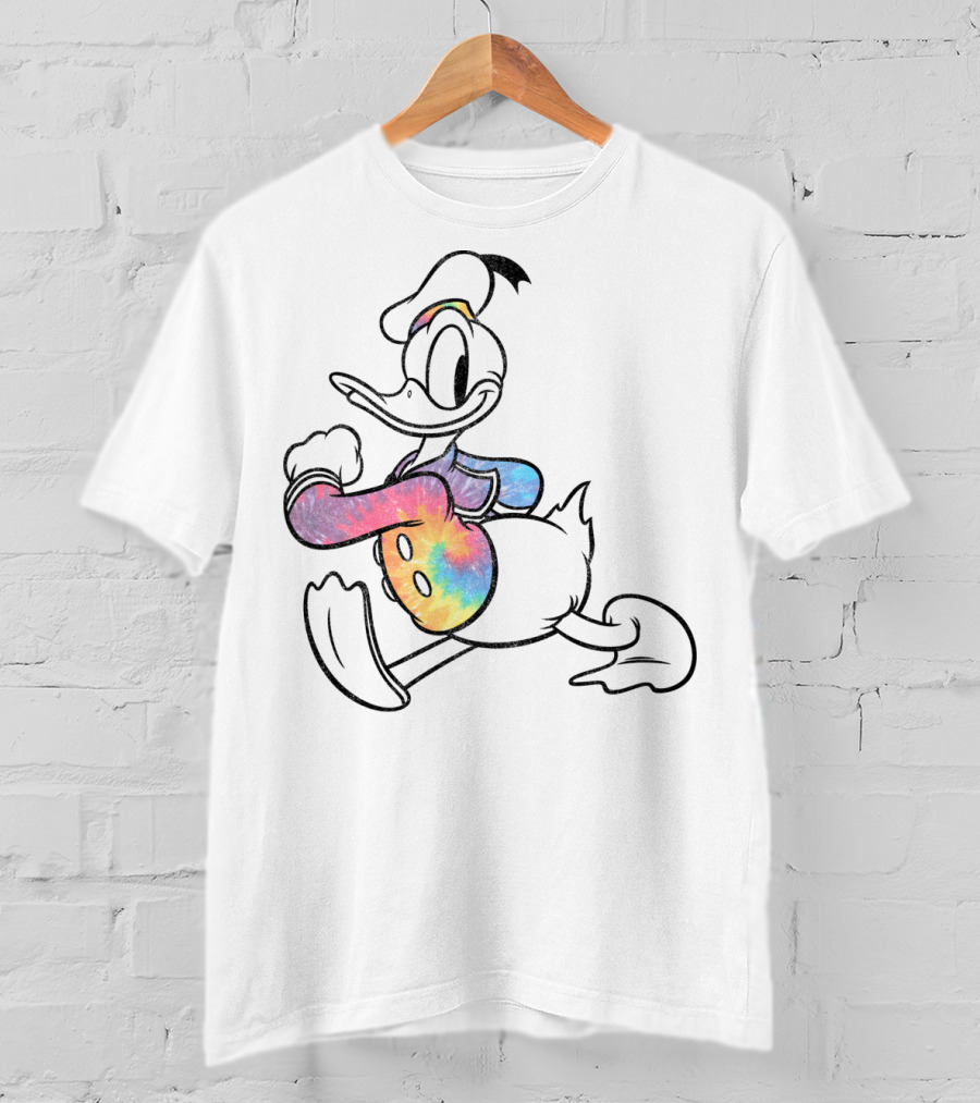 Disney Mickey And Friends Classic Donald Duck Rainbow T-Shirt