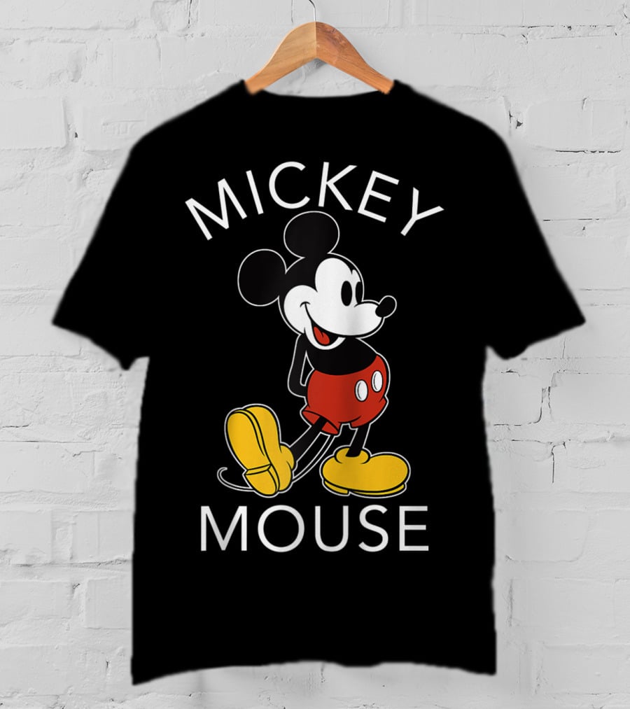 Mickey Mouse Disney Classic Red Shorts Yellow Shoes T-Shirt