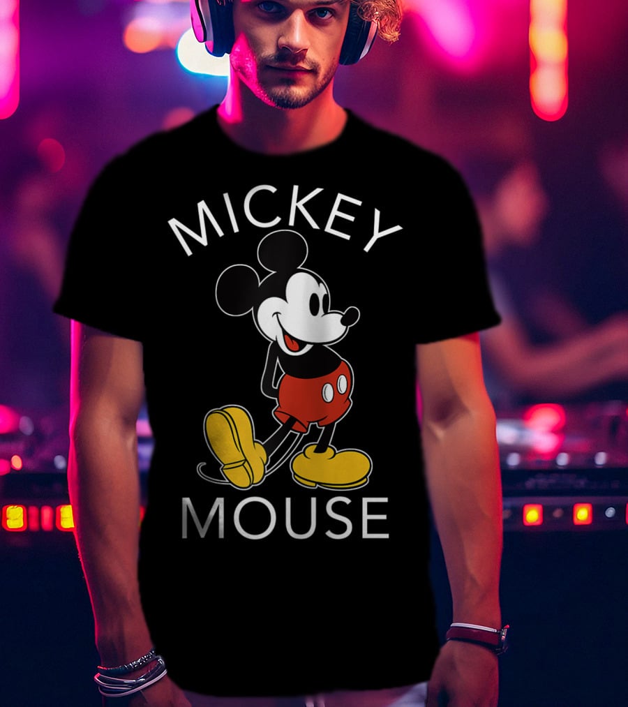 Mickey Mouse Disney Classic Red Shorts Yellow Shoes T-Shirt