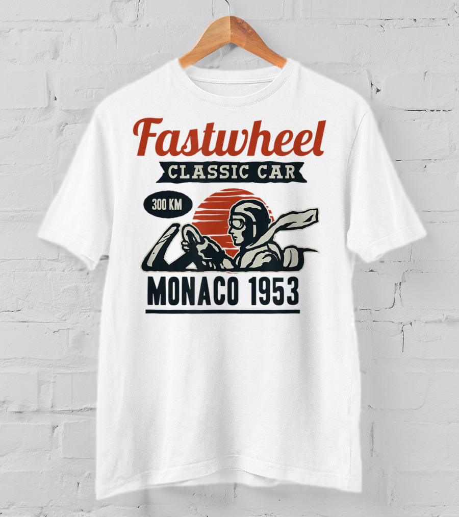 Fastwheel Classic Car Monaco 1953 300 KM T-Shirt