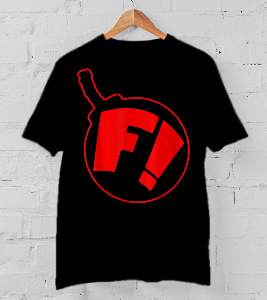 Ferretbomb Classic Red Reverse Logo Bomb Icon F T-Shirt