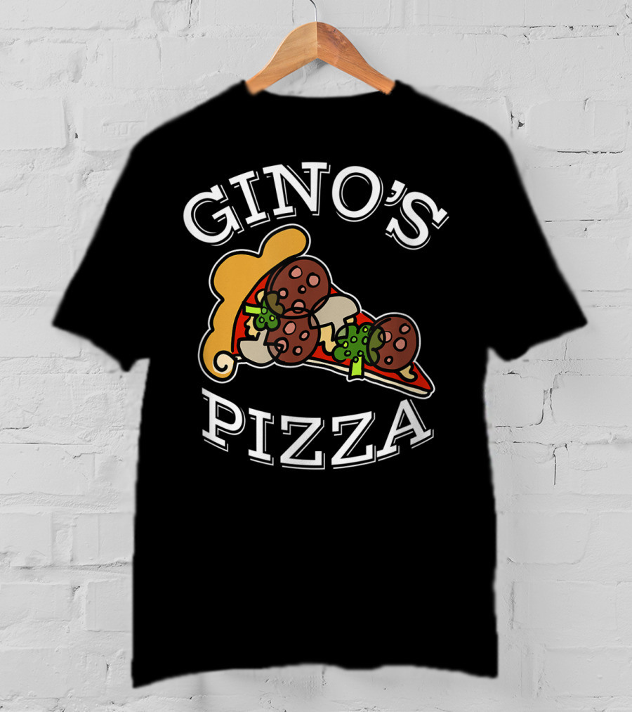 Gino's Pizza Classic Slice Pepperoni And Peppers T-Shirt