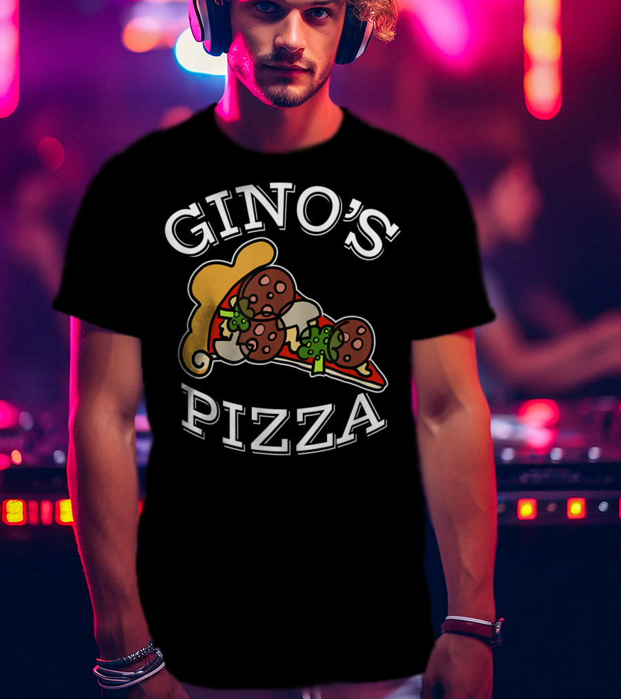 Gino's Pizza Classic Slice Pepperoni And Peppers T-Shirt