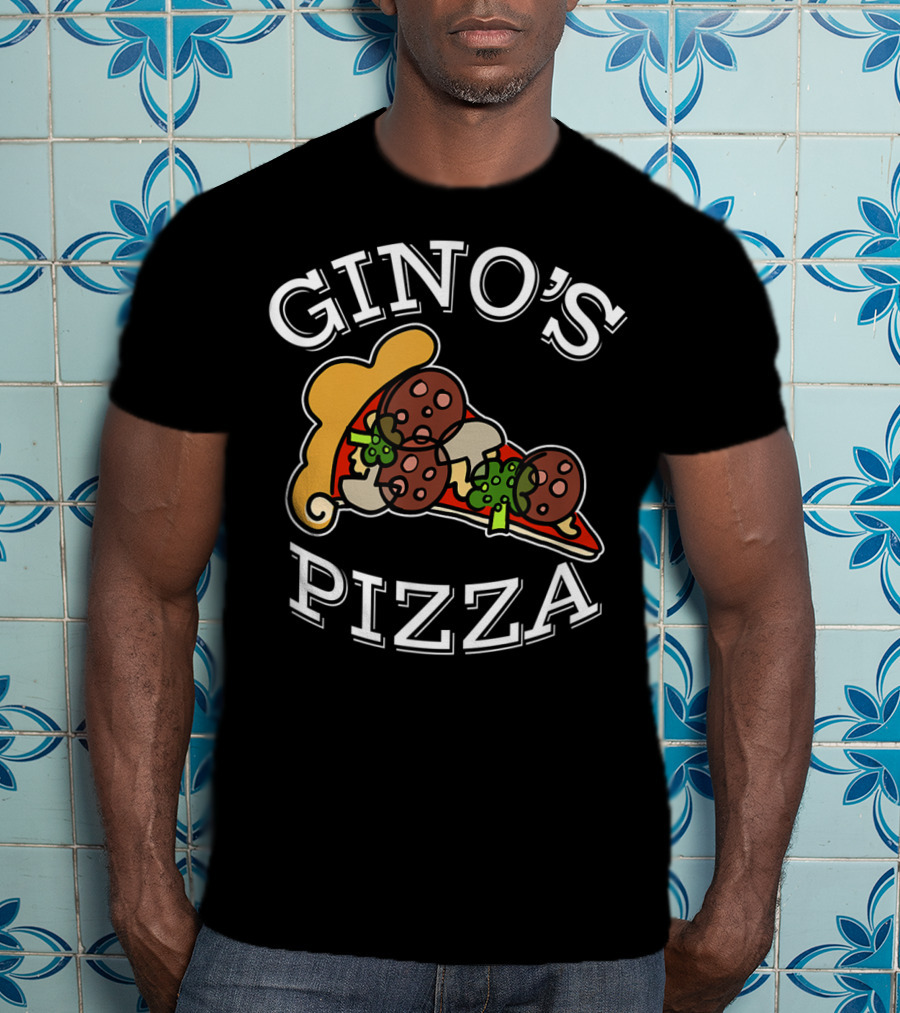 Gino's Pizza Classic Slice Pepperoni And Peppers T-Shirt