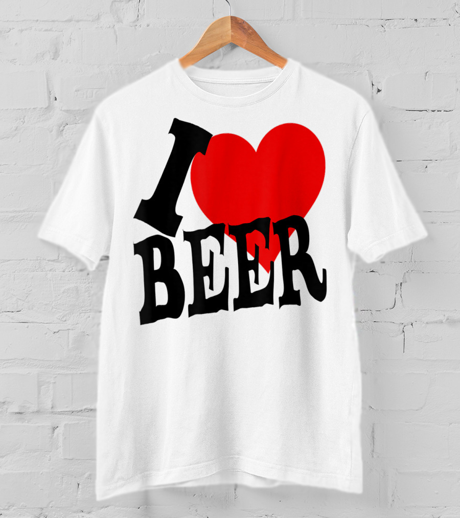 I Love Beer Cool Classic Party Lover T-Shirt