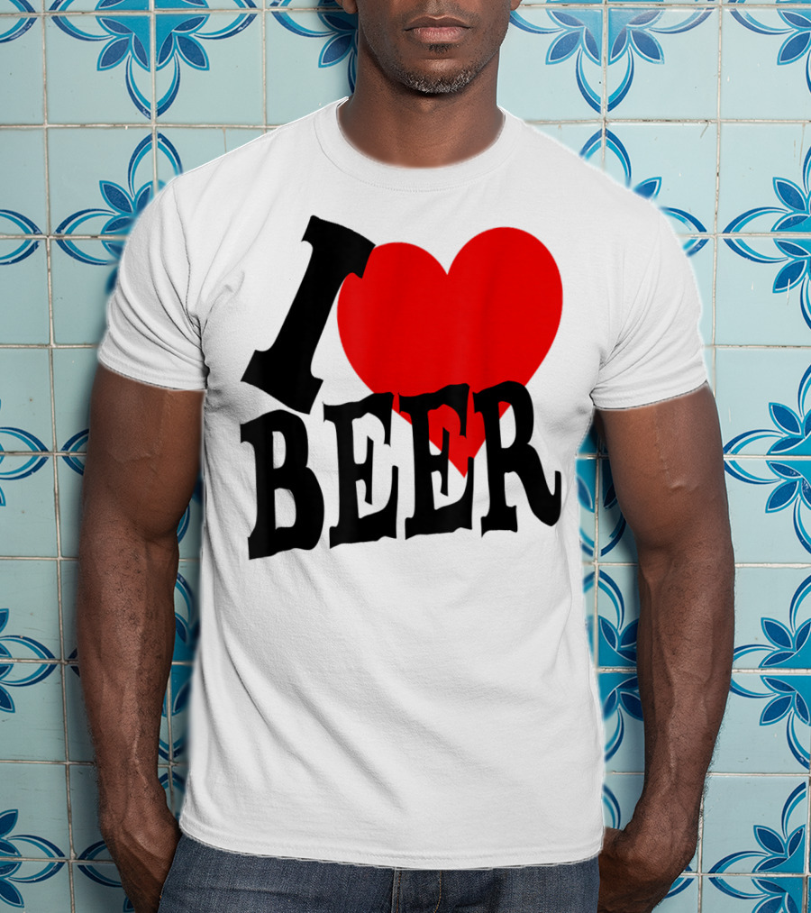 I Love Beer Cool Classic Party Lover T-Shirt