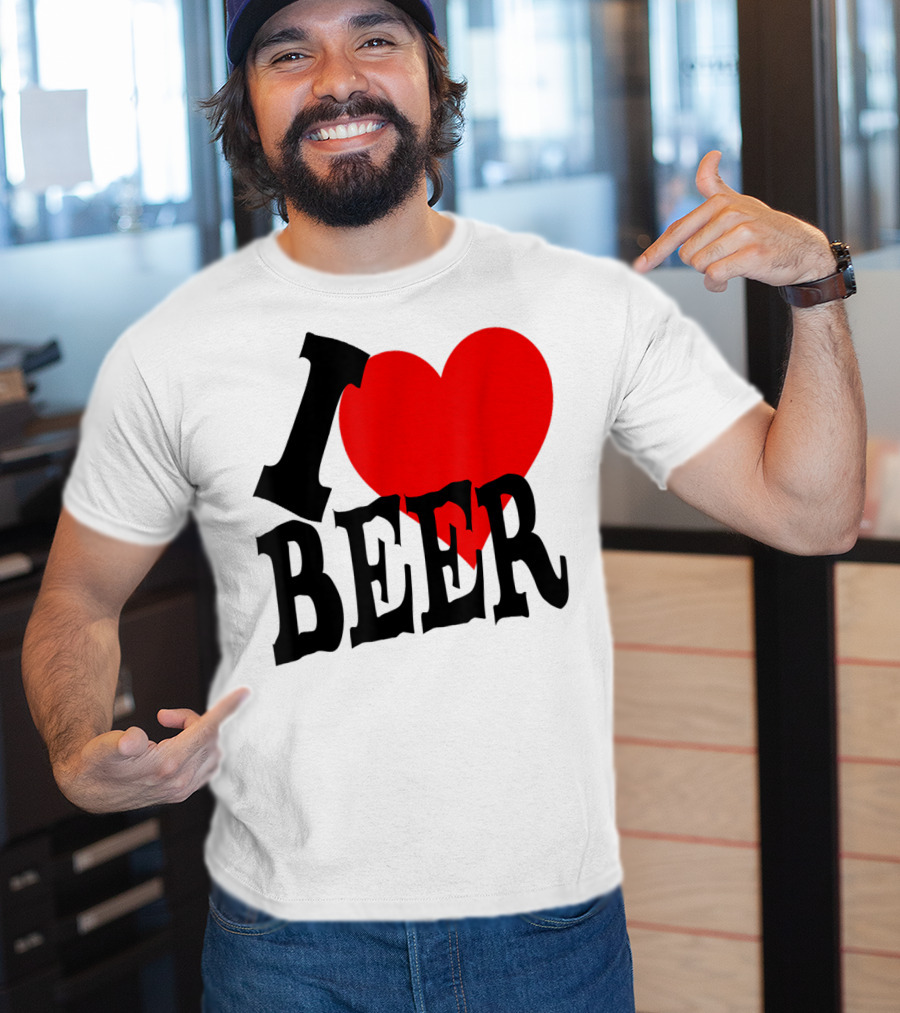 I Love Beer Cool Classic Party Lover T-Shirt