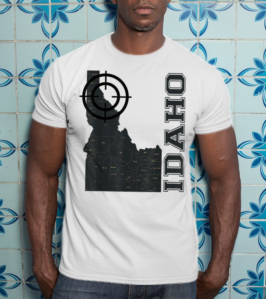 Idaho Maps Target Overlay Classic Vintage Fun T-Shirt