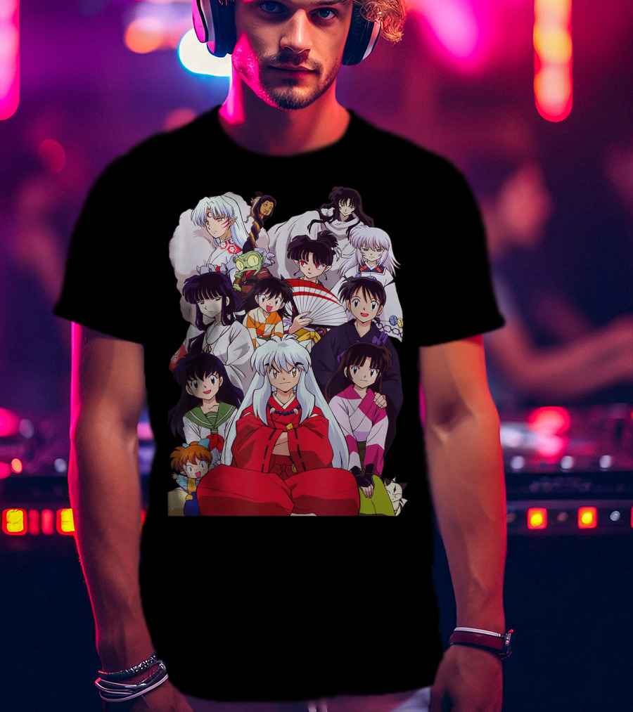 Inuyasha Characters Compilation Japanese Anime Series T-Shirt