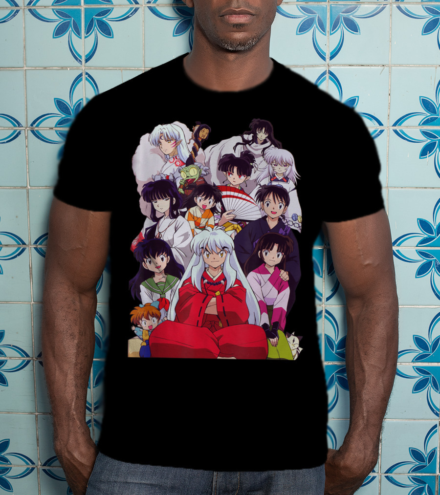 Inuyasha Characters Compilation Japanese Anime Series T-Shirt