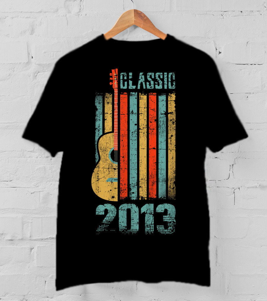 Classic 2013 Guitar Kids 6 Years Old Birthday Vintage T-Shirt
