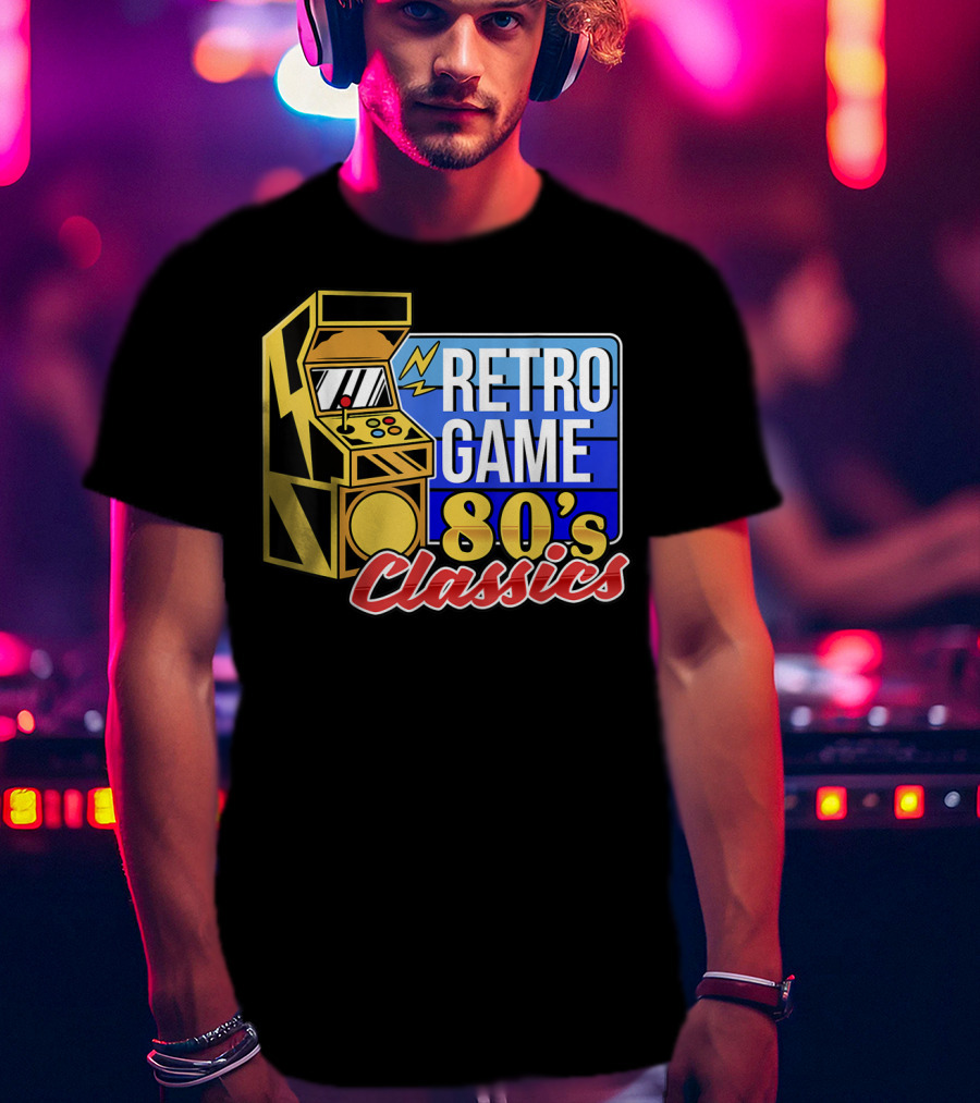 Retro Game 80's Classics Arcade Machine T-Shirt