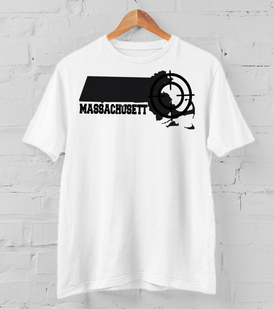 Massachusetts Target Map Fun T-Shirt