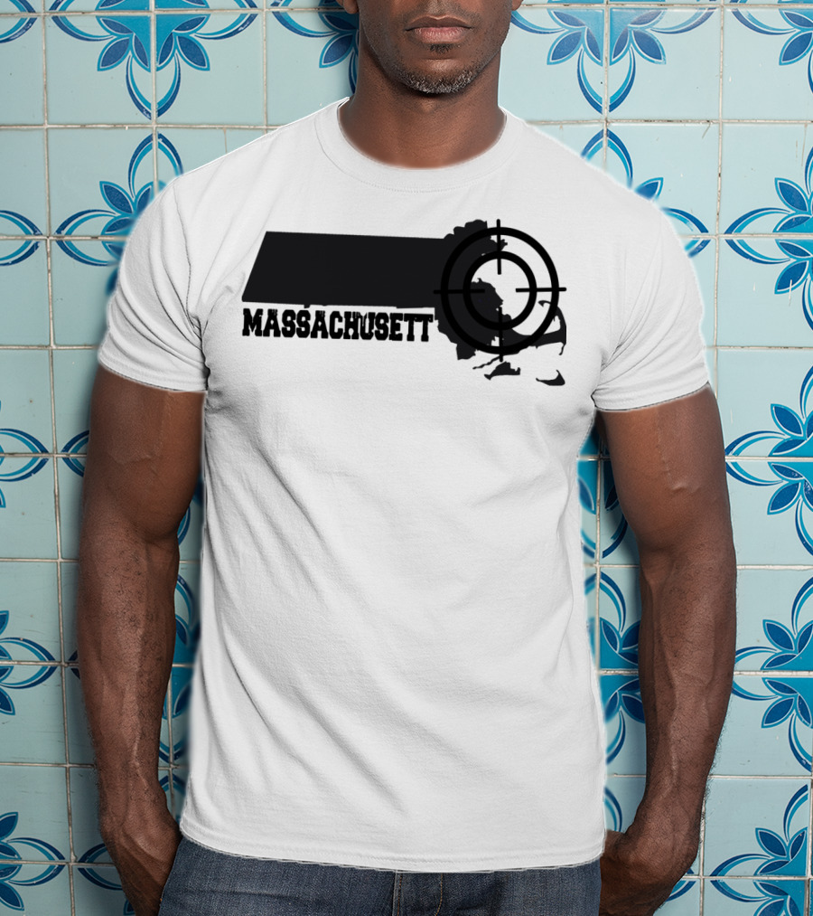Massachusetts Target Map Fun T-Shirt