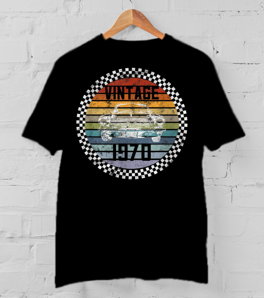 Vintage 1970 Men's 50 Year Old Birthday Classic Car T-Shirt