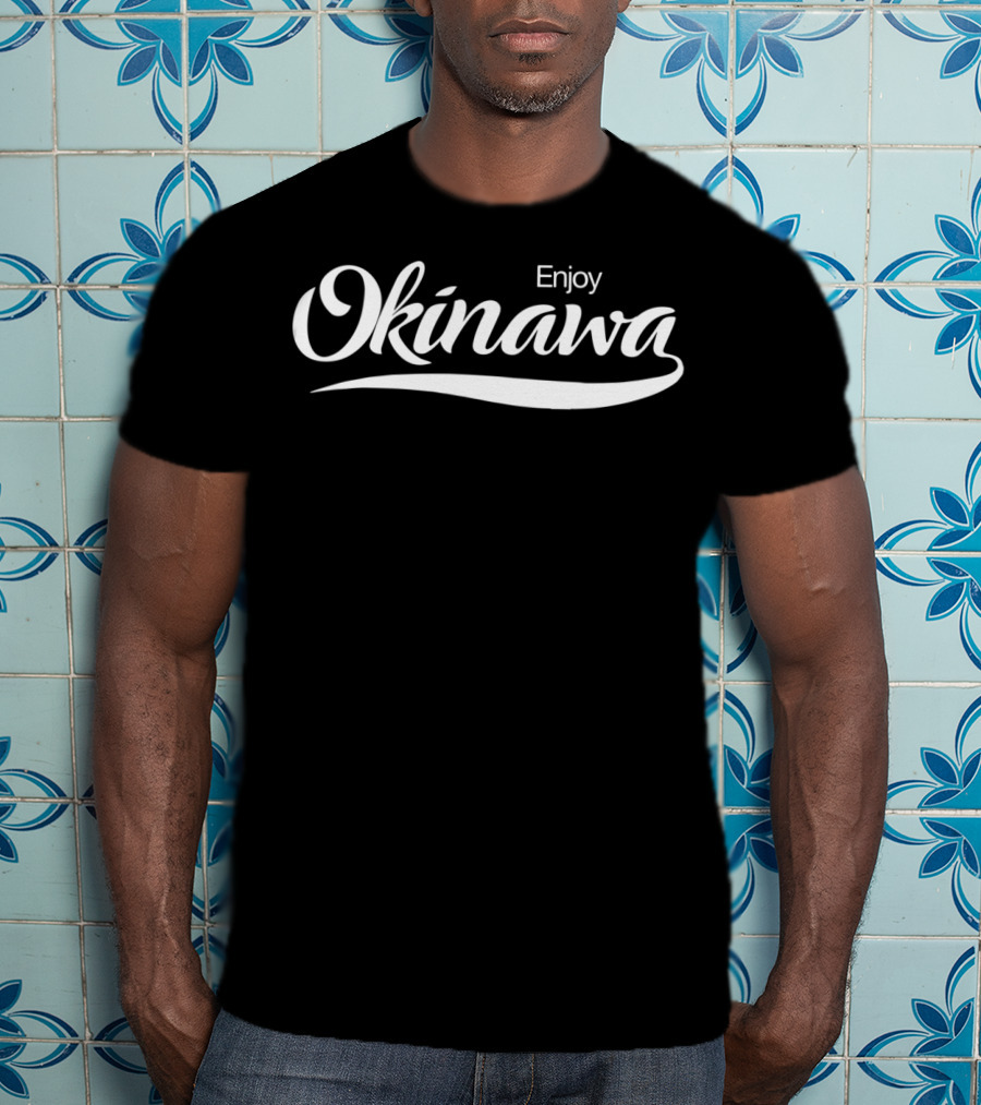 Enjoy Okinawa Japan Classic Font T-Shirt