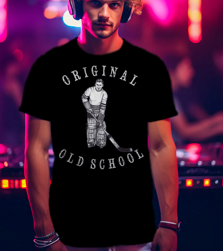 Original Old School Hockey Goalie Vintage Era T-Shirt