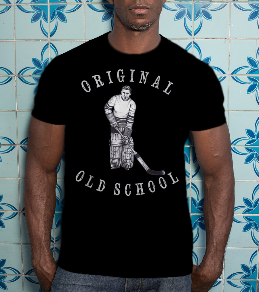 Original Old School Hockey Goalie Vintage Era T-Shirt