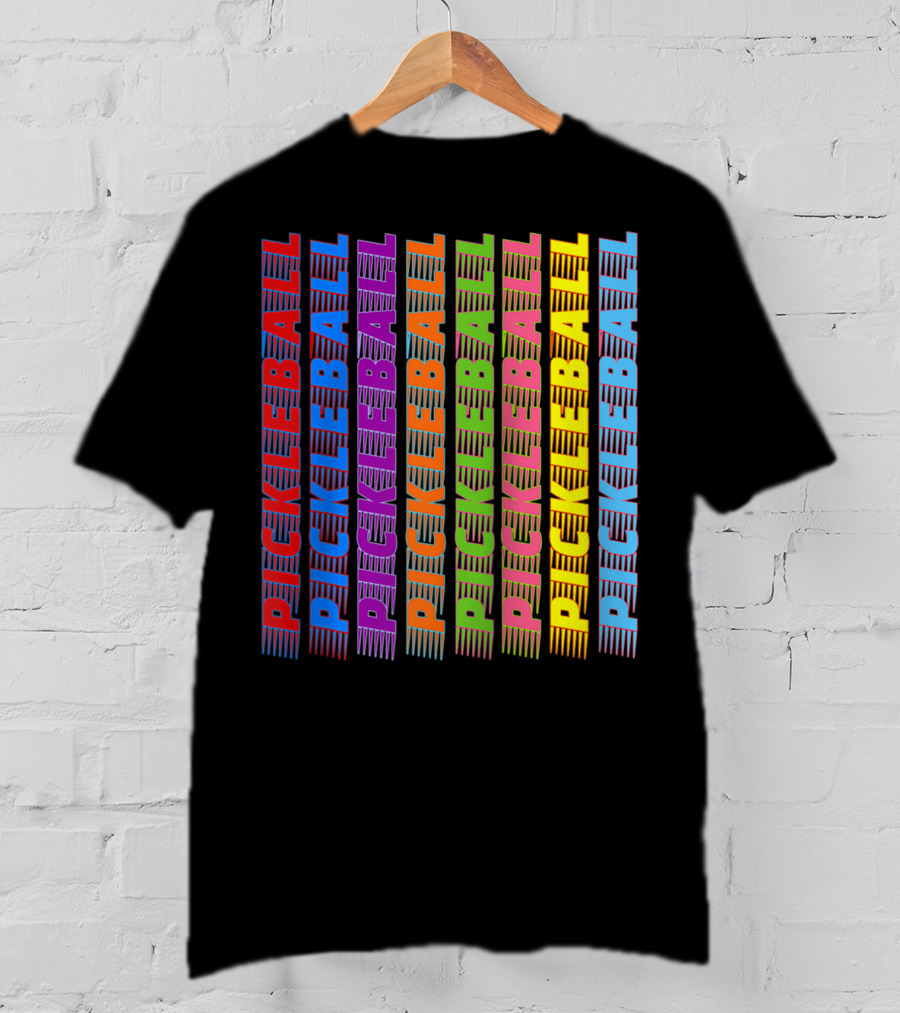 Pickleball Classic Multi-Colored T-Shirt