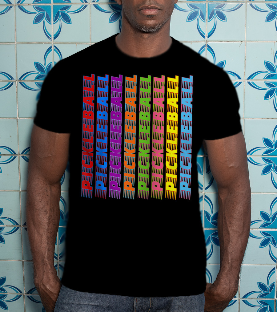 Pickleball Classic Multi-Colored T-Shirt