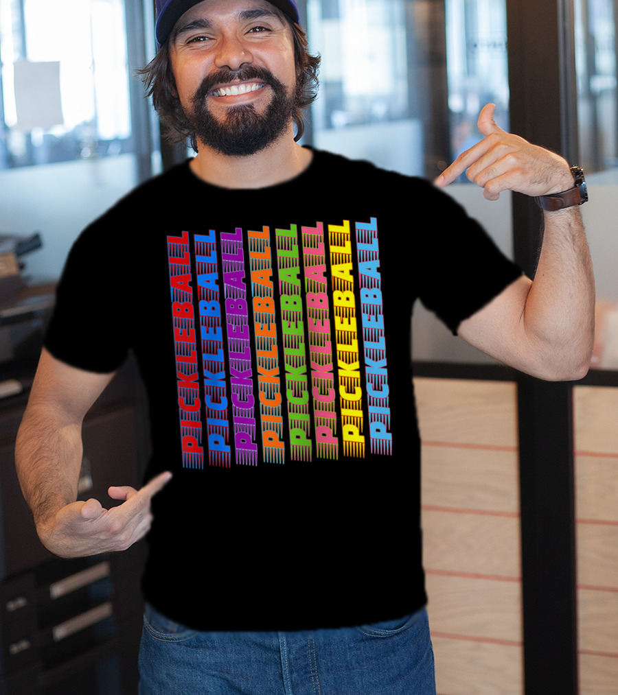 Pickleball Classic Multi-Colored T-Shirt