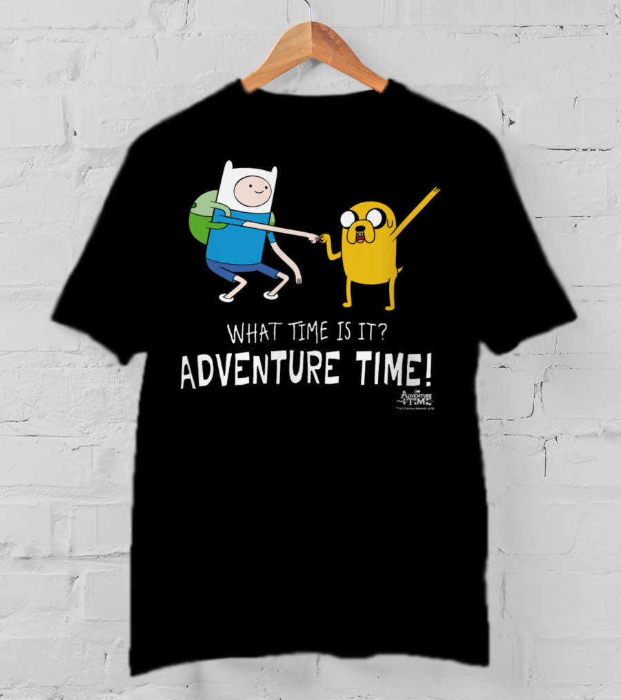 Adventure Time Finn And Jake What Time Is It Fist Bump T-Shirt