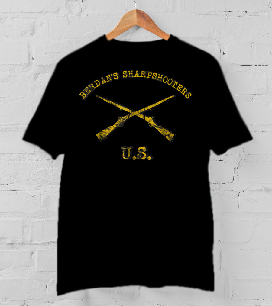 Berdan's Sharpshooters U.S. Civil War Iconic Crossed Rifles T-Shirt