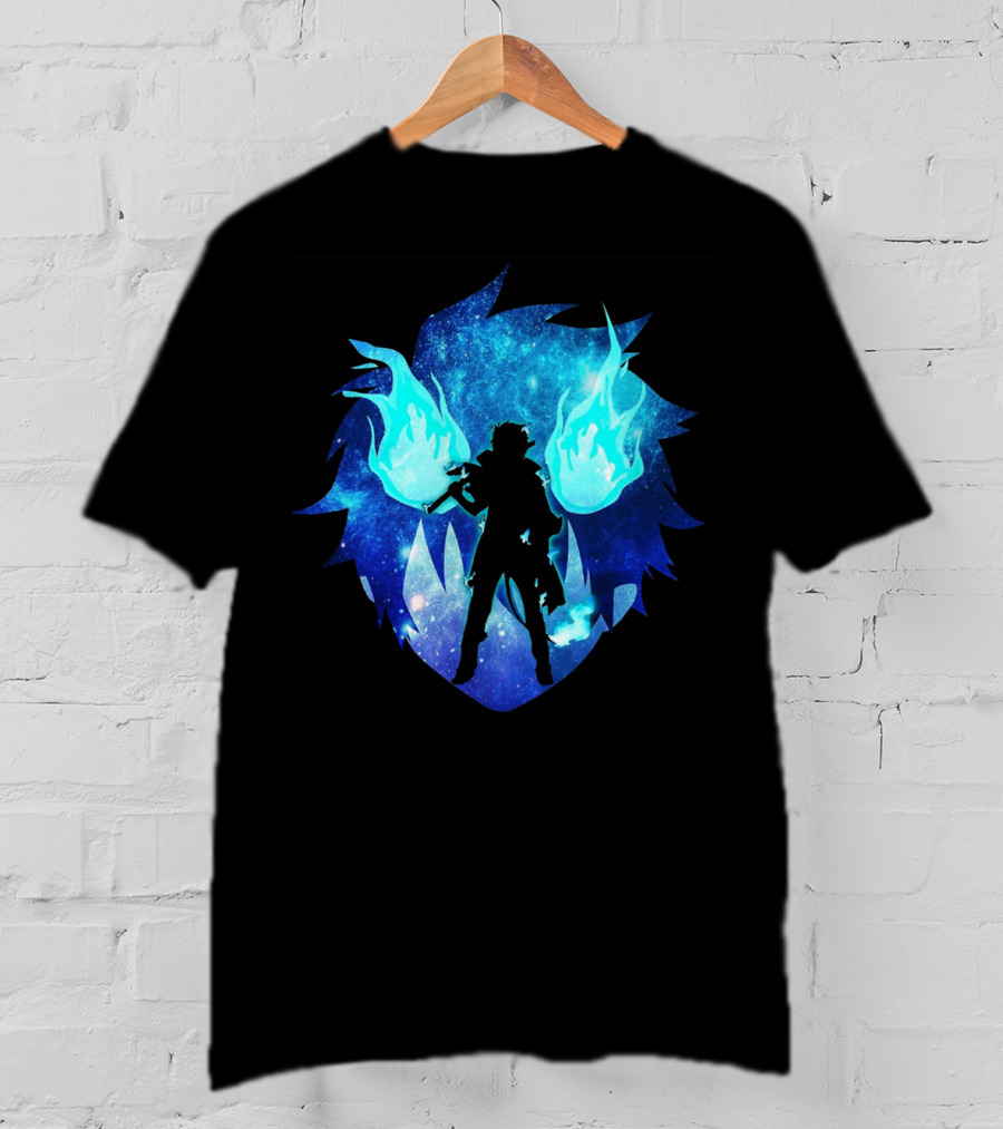 Blue Flames Ao No Anime Exorcist T-Shirt