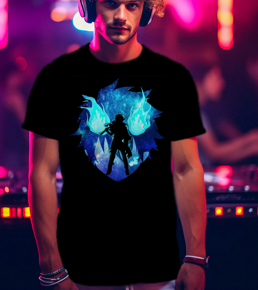 Blue Flames Ao No Anime Exorcist T-Shirt