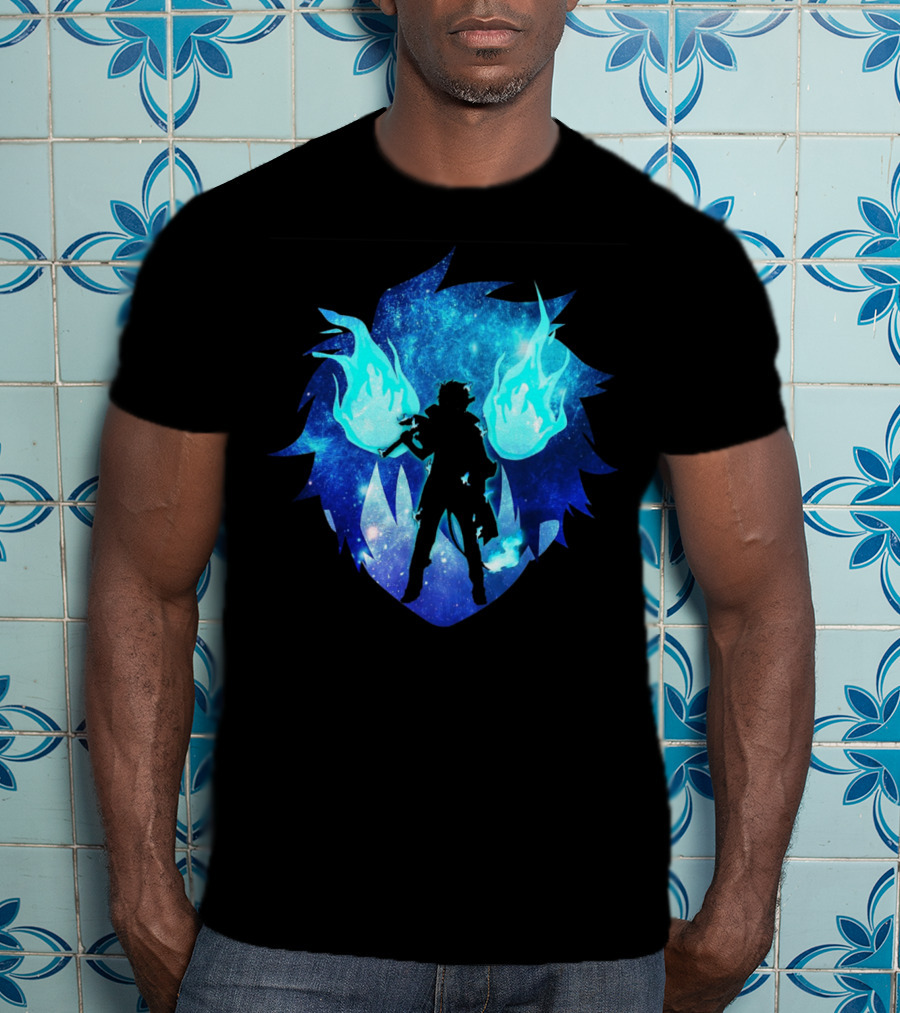 Blue Flames Ao No Anime Exorcist T-Shirt