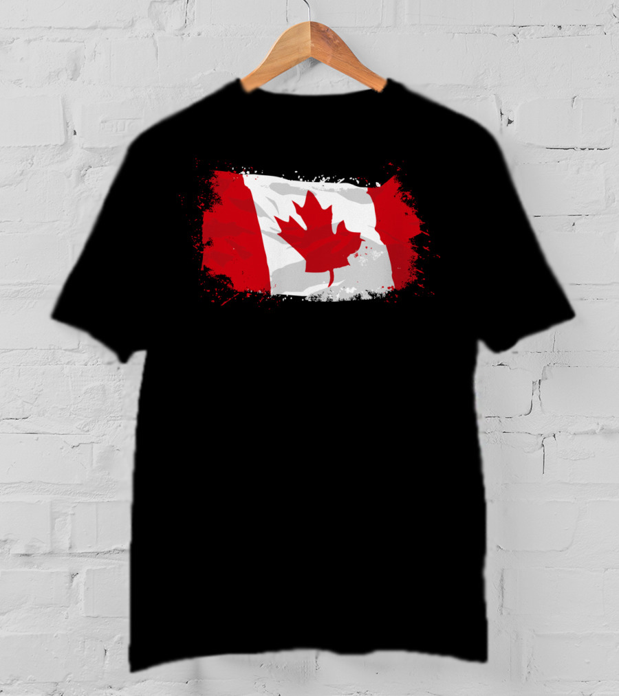 Canada Flag Iconic Maple Leaf Ensign Banner T-Shirt