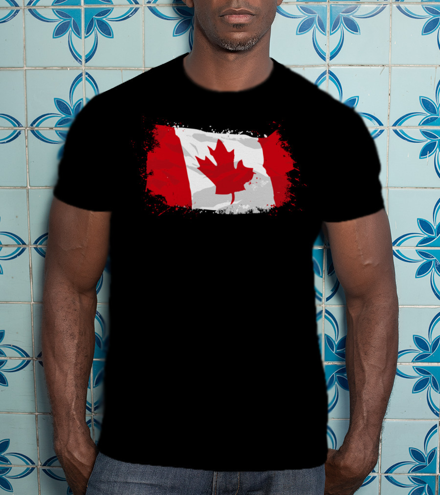 Canada Flag Iconic Maple Leaf Ensign Banner T-Shirt