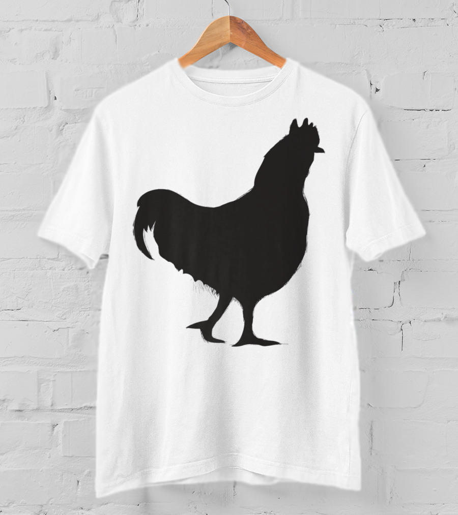 Chicken Poultry Silhouette Icon T-Shirt