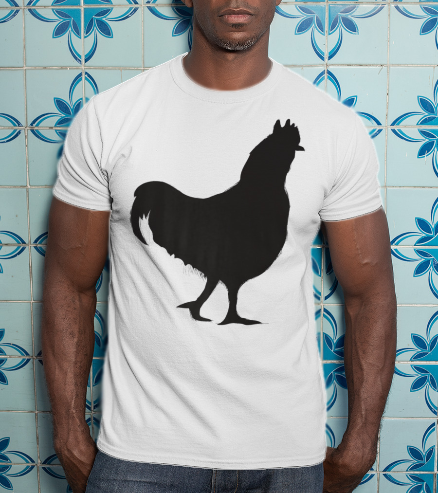 Chicken Poultry Silhouette Icon T-Shirt