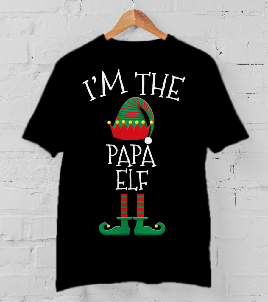I'm The Papa Elf Christmas Family Group Matching Men T-Shirt