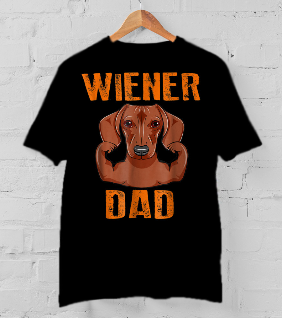 Wiener Dad Dachshund Father's Day T-Shirt