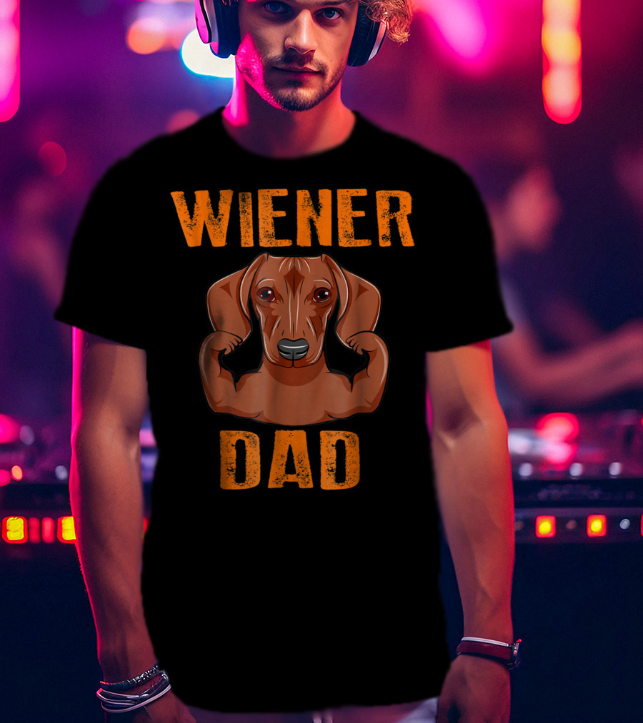 Wiener Dad Dachshund Father's Day T-Shirt
