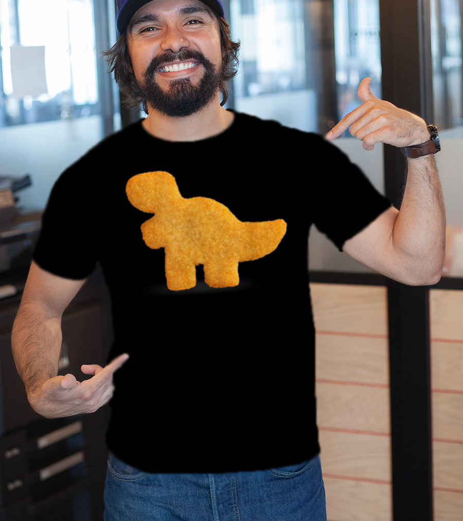 Dino T-Rex Chicken Nugget Funny Dinosaur T-Shirt