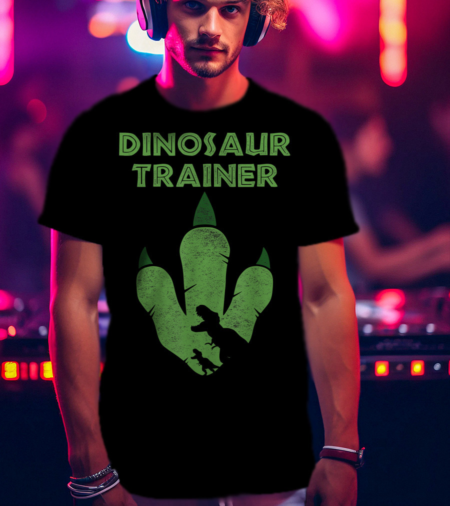 Dinosaur Trainer Big Jurassic Footprint With T-Rex T-Shirt